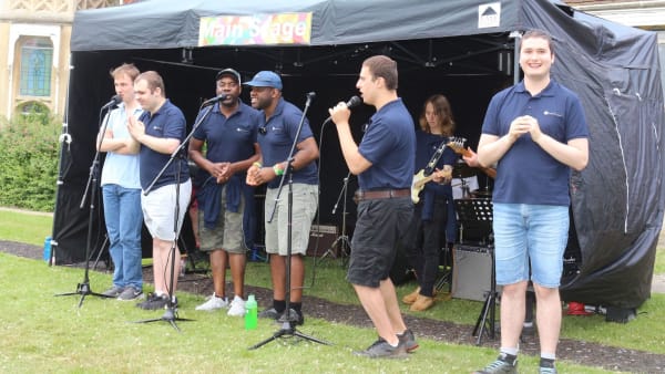 Prior's Court Band takes to the stage at Wildmoor Festival
